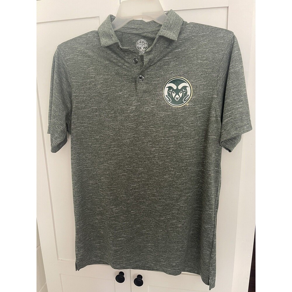 Colorado State University Rams gray polo medium mens
